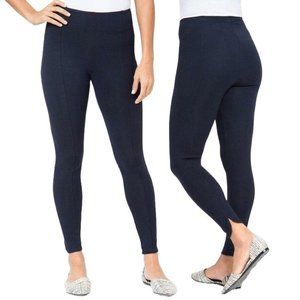 Lysse Ella Seamed Ponte Leggings Size XS SMALL Midnight Blue Pull On Stretch